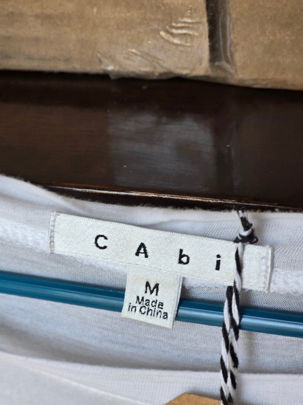 CAbi Sheer Long Sleeved Tunic - White - Picture 4 of 6